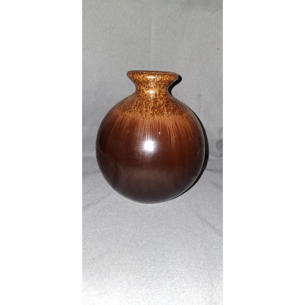 Crystalline Glazed Weed‎ Pot Handmade Studio Pottery Vase